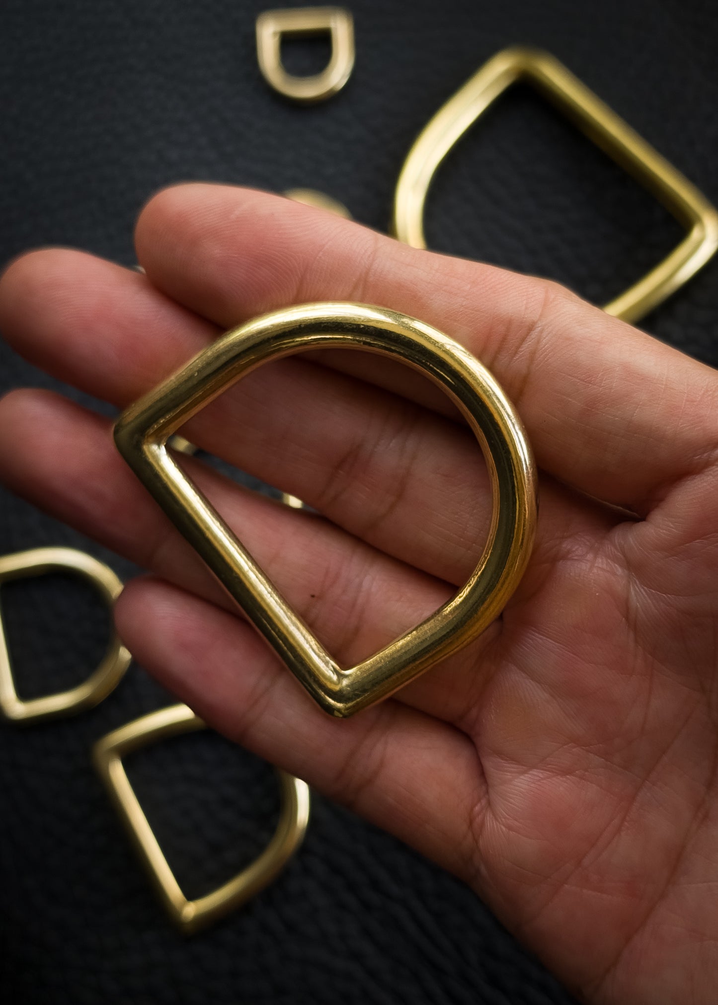 Solid Brass D Rings