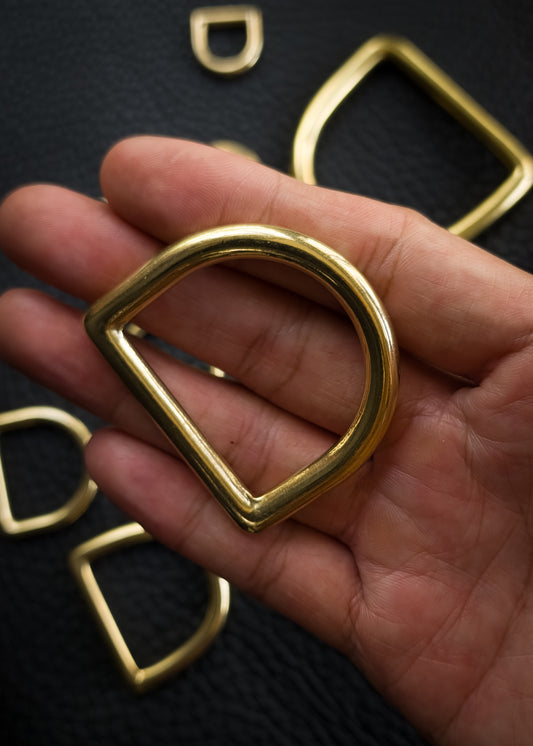 Solid Brass D Rings