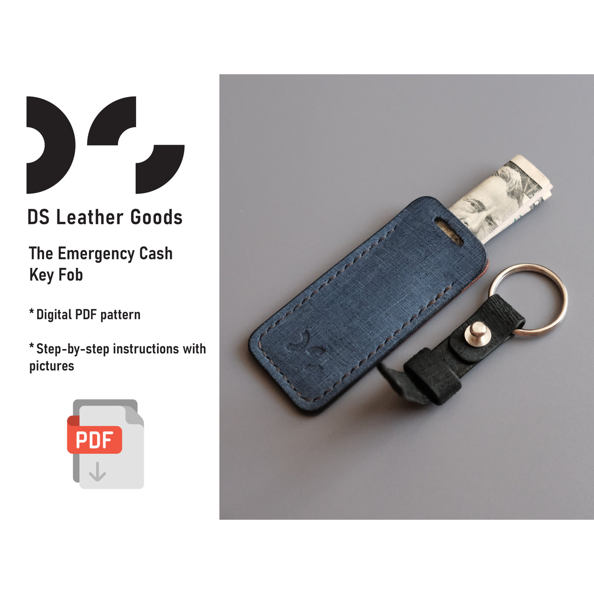 Emergency Coin Key The Emergency Cash Key Fob – Crimson Hides