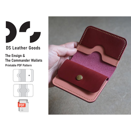 The Ensign & The Commander leather bifold wallet