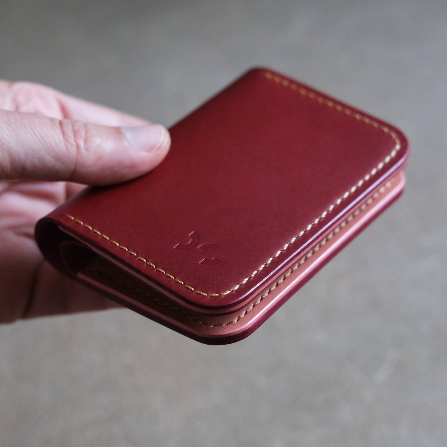 The Ensign & The Commander leather bifold wallet