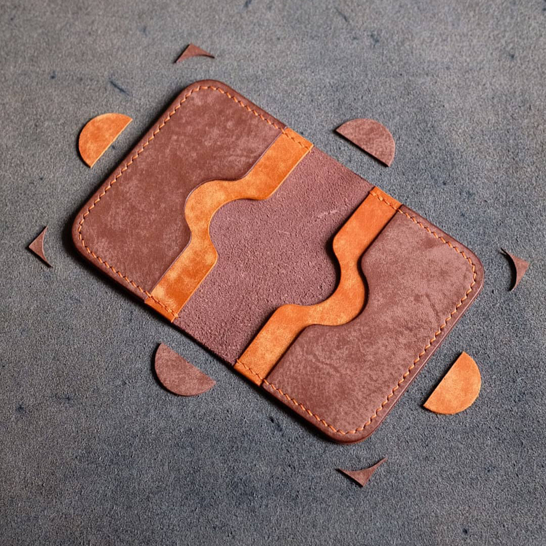 The Ensign & The Commander leather bifold wallet